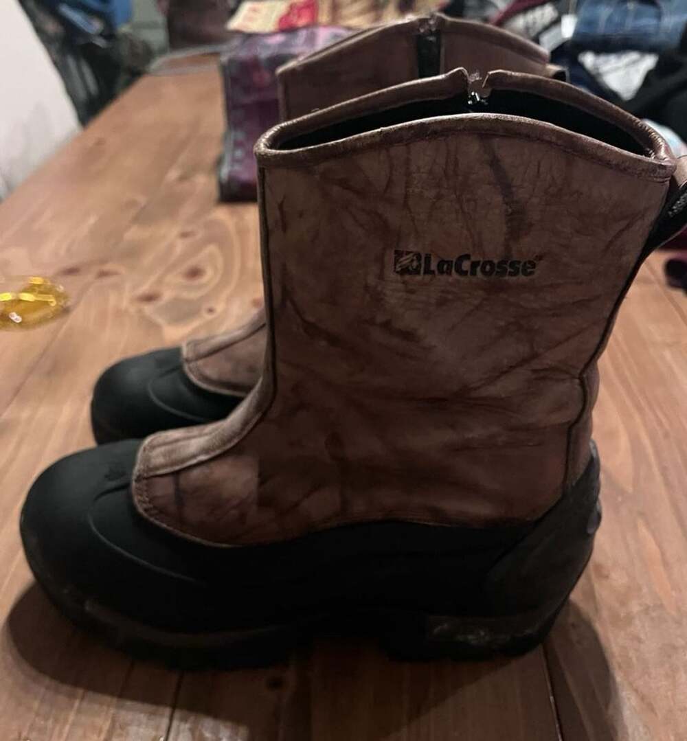 Lacrosse Leather Rubber Winter Hunting Boots Brown Black 9.5M